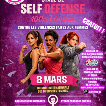 Initiation à la self défense contre les violences faites aux femmes